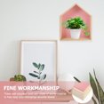 thumbnail image 3 of 3pcs Wood House Shape Storage Racks Multifunction Wall Shelves for Home, 3 of 9