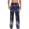 thumbnail image 2 of Palm Tree Ghost Pajama Pants, Men's Lounge Pants Light with Drawstring and Pockets, Christmas New Year Birthday Father's Day Gifts, X-Large, 2 of 7