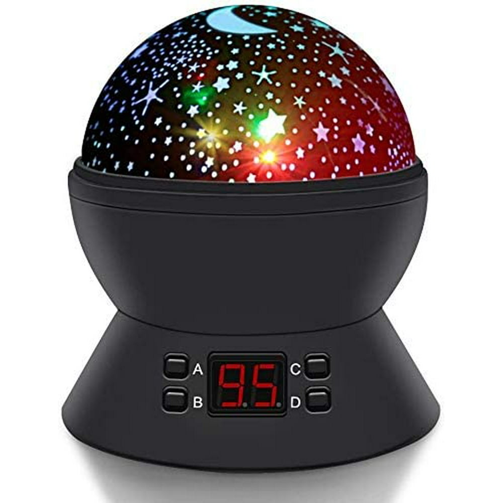 Star Projector Night Light with 4 Modes and Timer Setting USB Star