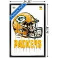 thumbnail image 3 of NFL Green Bay Packers - Drip Helmet 20 Wall Poster, 22.375" x 34", Framed, 3 of 3