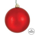 thumbnail image 2 of Vickerman 2.75" Christmas Ornament Ball, Red Shiny Finish, Shatterproof Plastic, UV Resistant, Holiday Christmas Tree Decoration, 12 Pack, 2 of 3