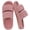 Pink, variant on Fuzzy Slippers for Women with Arch Support Open Toe House Slippers Cozy Double Straps Bedroom Shoes, Grey