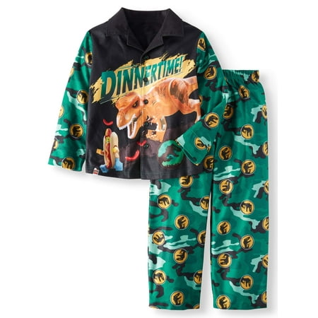 Dealer Button Set - Button Up Jurassic World Pajama Sleep Set (Big Boy & Little Boy)