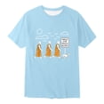thumbnail image 5 of Ulitacool Boy T Shirt Classic Spring Tops Round Neck Tee Cartoon Prints Round Neck Blouse Boy Summer Tops 3-4 Years Light Blue, 5 of 5