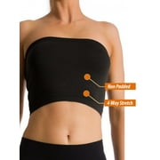 Womens Seamless Strapless Bra Bandeau Tube Top Bra (Non Padded)