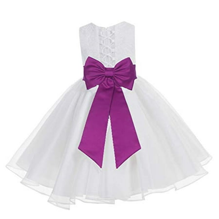 

Ekidsbridal White Lace Organza Flower Girl Dress Toddler Girl Dresses Christening Dresses Evening Gown Girl Lace Dresses Princess Dresses Pageant Gown Communion Dress Baptism Dress Ballroom Gown 186T