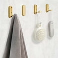 thumbnail image 4 of 1 Pcs Metal Folding Wall Hooks,Gold Heavy Duty Towel Hooks,Invisible Retractable Coat Hooks,Single Robe Hooks,Easy Installation,for Bathroom Kitchen Closet Entryway By Scheam, 4 of 8