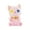 Pink, variant on Adorable Black Plush Cat Toy with Colorful Eyes, Soft Stuffed Animal for Kids, Perfect Cuddly Companion, 5.5Inches