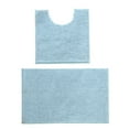 thumbnail image 1 of Bathroom Non-Slip Mat, 2pcs / Set Chenille Anti-Slip Water Absorbent Non-Slip Mat Bathroom Living Room(Blue Green), 1 of 8