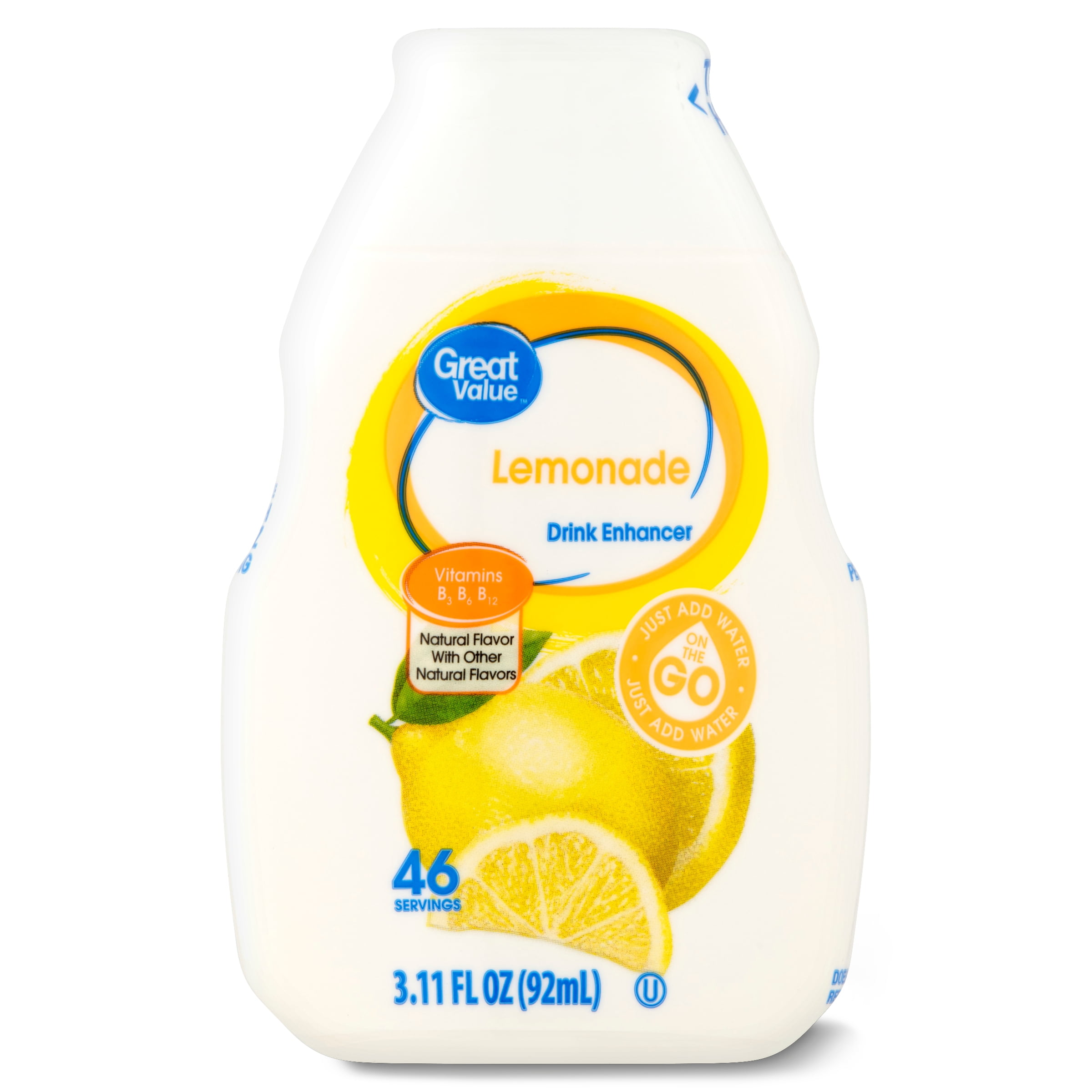 Great Value Liquid Drink Enhancer Lemonade, 3.11 Fl Oz