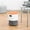 White/Orange, variant on Learniture Profile Series Adjustable-Height Active Learning Stool-White Resin Side/Orange Upholstered Seat