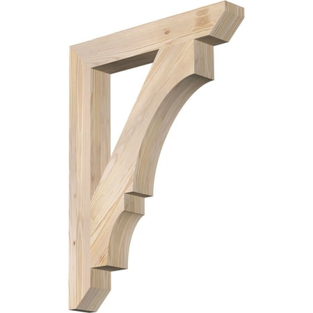 

Ekena Millwork 3 1/2 W x 24 D x 32 H Balboa Slat Smooth Bracket Douglas Fir