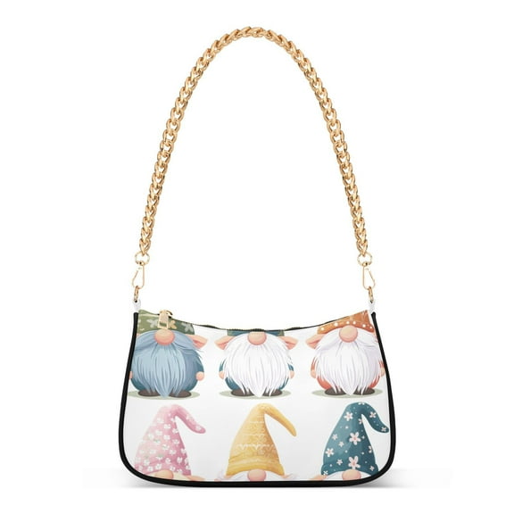 GnomesWomen Small Shoulder Bag Crossbody Tote Hobo Bags Purse Clutch Handbags with Chain Strap for Women