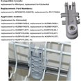 thumbnail image 2 of BQLZR Dishwasher Upper Rack Wheel Mount Replacement for Whirlpool WP8268785 Pack of 2, 2 of 5
