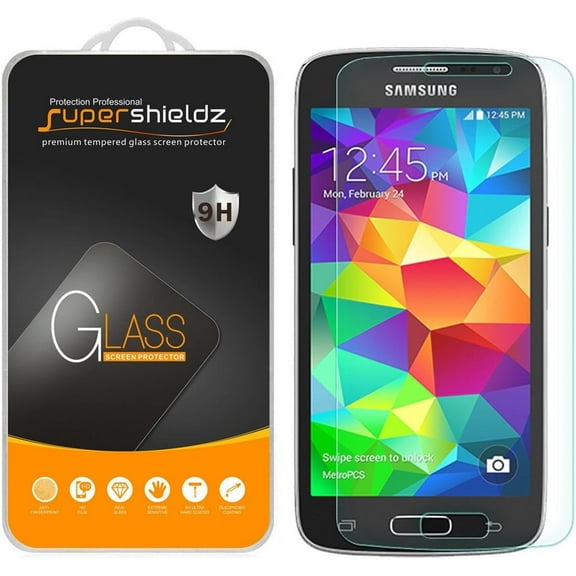 (3 Pack) Supershieldz Designed for Samsung Galaxy Avant Tempered Glass Screen Protector, Anti Scratch, Bubble Free