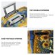 thumbnail image 3 of Fotbe Starry Sky Moon Sunflower Funda Protectora para Equipaje, Antirrayones y Resistente a la Suciedad, Compatible con Maletas de 18 a 32 Pulgadas-Large, 3 of 7
