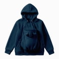 thumbnail image 4 of NOLDARES Cat Pouch Hoodie Kitten Puppy Holder Pullover Top Large Pouch Pet Carrier Sweatshirt for Women,Blue,XXL, 4 of 7
