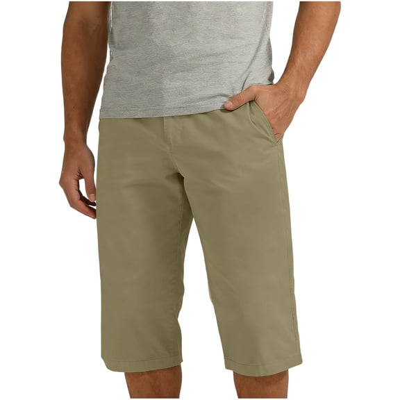 LONKITO Mens Cargo Shorts with Pockets Casual Hiking Golf Shorts Slim Straigh Leg Work Pants Size S