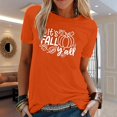 thumbnail image 2 of Blusa de Manga Corta Con Estampado de Cuello Redondo Informal Para Mujer Odeerbi ODB181510, 2 of 6