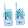 thumbnail image 1 of 2 walkie-talkies con video, intercomunicador para padres e hijos, ideal para acampar, regalo para niños pequeños Azul, 1 of 8