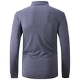 thumbnail image 2 of SWISSWELL Men's Performance Long Sleeve Work Shirts Moisture Wicking Polo Shirts with Pocket, 2 of 5