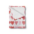 thumbnail image 2 of Valentines Day Soft Flannel Fleece Throw Blanket, Heart of Love and Romance Hand Drawn Style Romantic Art, Cozy Plush for Indoor and Outdoor Use, 50" x 70", Vermilion Pink White, by Ambesonne, 2 of 6