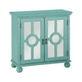 thumbnail image 2 of OakvillePark Newhalem Wood Storage Accent Cabinet, Aqua, 2 of 6