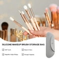 thumbnail image 4 of Silicone Makeup Brush Storage Organizer Portable Travel Cosmetic Bag For Eyebrow Pencil And Shadow Brushes, 4 of 7