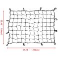 thumbnail image 2 of Cargo Net for Pickup Truck Beds, Bungee Net Mesh Holds Small & Large Loads Tighter, Rooftop Cargo Rack with 12 Pcs Carabiners for Rooftop Cargo Carrier, ATV, UTV, Cargo Hitch(Black), 2 of 7