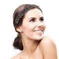 thumbnail image 5 of 5 diademas con cuentas de diamantes de imitación, sin deslizamiento, con joyas para la cabeza, diademas para el pelo para mujeres y niñas, 5 of 5