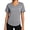 34# 1Pack:Gray, variant on Womens Workout Shirts V-Neck Short Sleeve Tops UPF 50+ Sun Shirt Moisture Wicking Loose Fit Top for Athletic,Black,US Size M