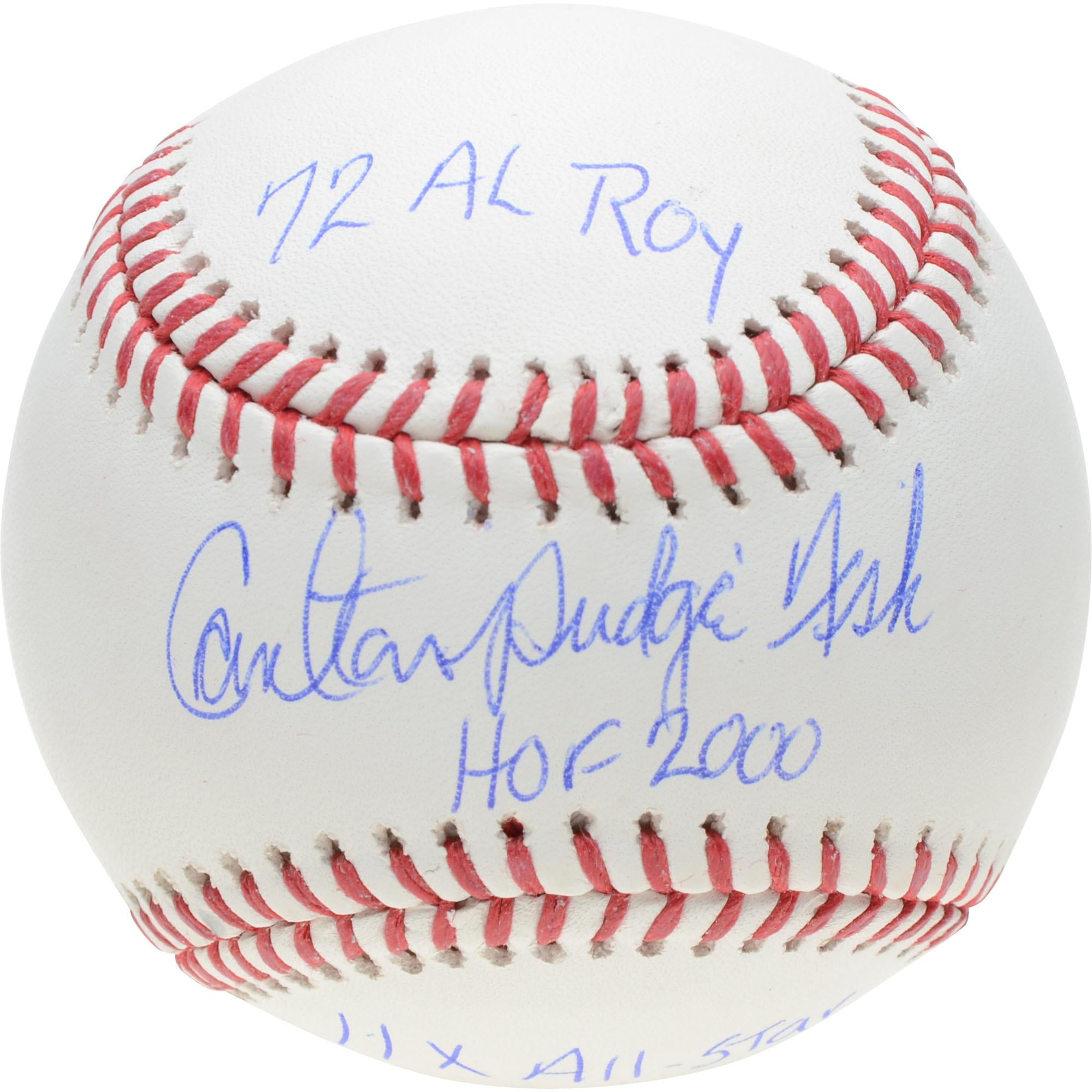 carlton fisk autographed baseball