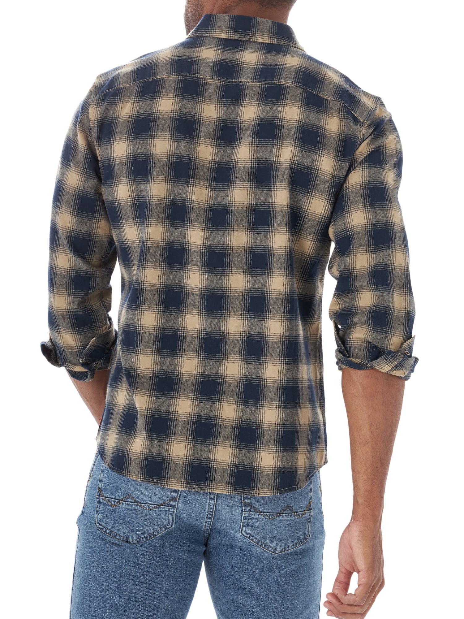 wrangler men's free to stretch long sleeve woven shirt