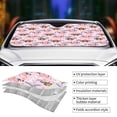 thumbnail image 5 of Fuzoiu Pink Butterfly Daisy Print Car Windshield Sun Shade,Block Uv Rays Sunshade,Foldable Front Window Sun Visor Protector for Car,SUV,Truck-Keep Vehicle Cool-Pink Butterfly Daisy, 5 of 8