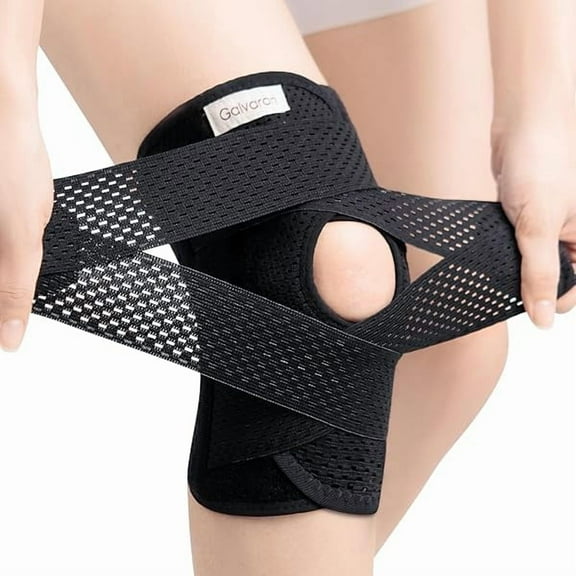 Knee Brace with Side Stabilizers for Meniscal Tear Knee Pain ACL MCL Arthritis Injuries Recovery, Breathable Adjustable Knee Support for Men and Women