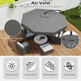 thumbnail image 6 of Costway 10 FT Offset Hanging Umbrella  Patio Cantilever Umbrella with Cover Gray, 6 of 10