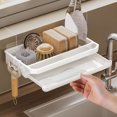 thumbnail image 5 of HOMEMAXS 2pcs Sponge Holder for Kitchen Sink Dish Cloth Hanger Sink Sponge Dishwashing Cloth Drainer Rack, 5 of 8