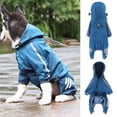 thumbnail image 2 of Chubasquero para perros, poncho impermeable para cuatro patas, peluche, pomi, ropa para mascotas para días lluviosos, perros pequeños y medianos, Bixiong, 2 of 6