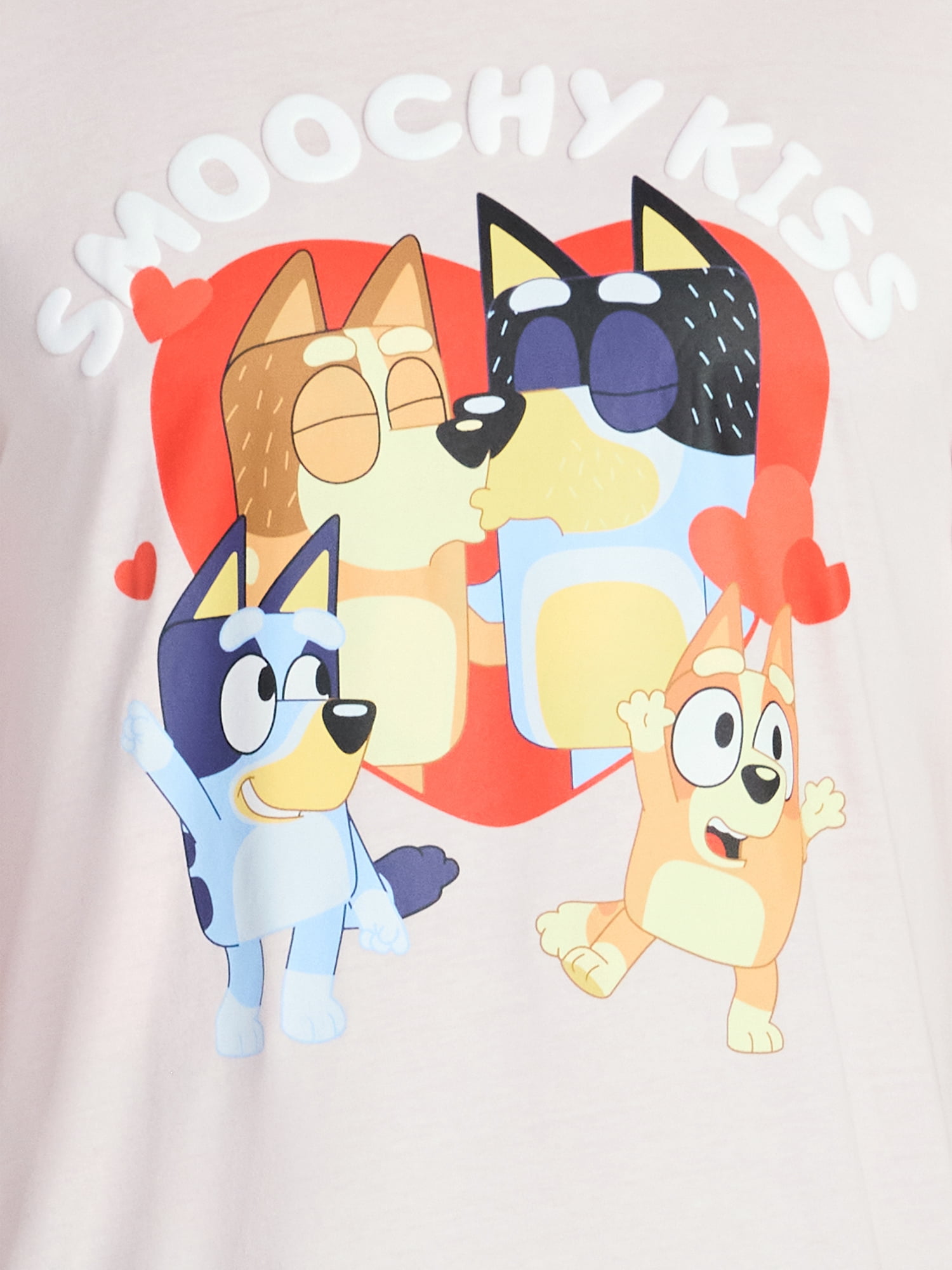 Bluey, Men's & Big Men's Valentine's Day Graphic Tee, Sizes XS-3XL
