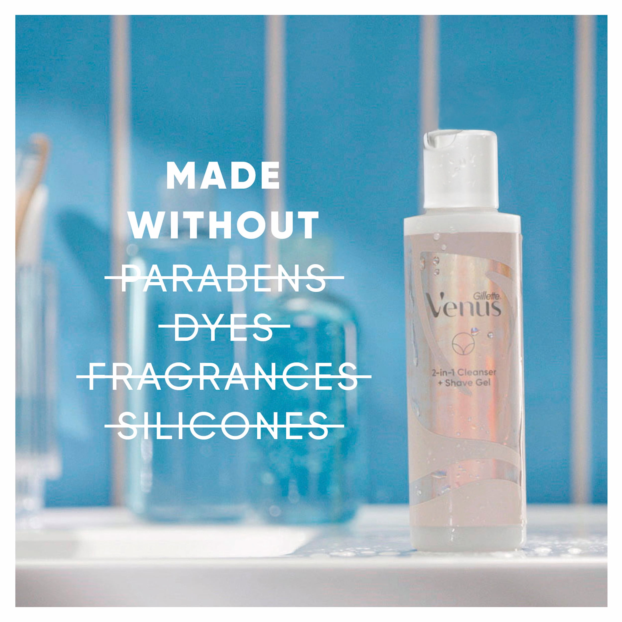 Buy Gillette Venus for Pubic Hair and Skin, 2in1 Cleanser + Shave Gel