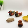thumbnail image 6 of Uscallm under $5 Wooden Duck Figurines, Hand Carved Wooden Duck Figurines Set,Colorful Decorative Duck Statues for Home Shelf Decor,Modern Farmhouse Animal Ornaments for Living Room, 6 of 7