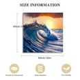 thumbnail image 2 of FANNA Canvas Wall Art For Living Room Wall Decor Bedroom Office Decoration Sunrise Ocean Waves Wall Paintings Blue Sea Beach Wall Pictures Canvas Prints Artwork Modern Room Home 16x16 in, 2 of 5