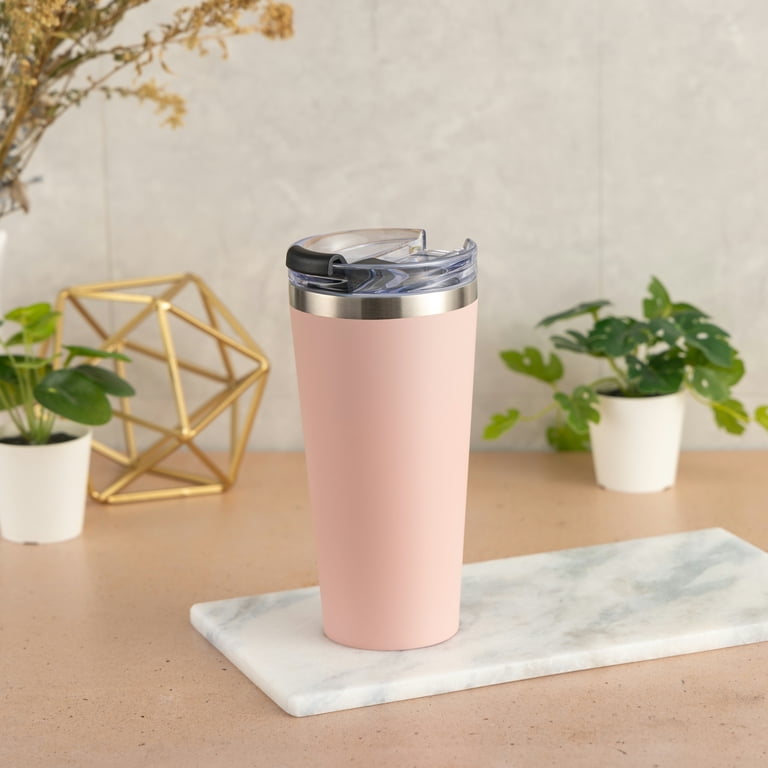 Mainstays Stainless Steel Tumbler, 20 oz, Blush photo 5