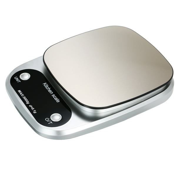 Báscula Digital De Alta Precisión Con Superficie Impermeable 5 Kg / 0,1 G Báscula De Cocina Tomshoo Capacidad de 5 kg con precisión de 0,1 g