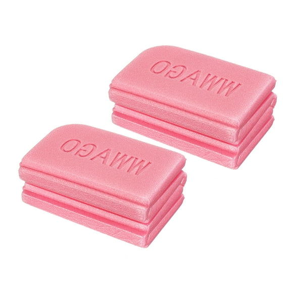 Unique Bargains Tapis de Camping en Mousse 15.2 Pouces x 10.8 Pouces Imperméable Pliable Rose, 2 Pack