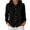 Black(Womens Tops), variant on GUACER Tops for Women Waffle Knit Long Sleeve Button Down Collared Button-Down Shirts