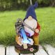 thumbnail image 4 of Gnomo De Jardín, Figurita De Gnomo De Resina Solar, Figurita De Gnomo De Césped Para Patio, Porche De Césped Inevent HA042793-00, 4 of 6