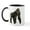 White/Black Inside, variant on CafePress - Gorilla Mug - 11 oz Ceramic Mug - Novelty Coffee Tea Cup