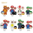 thumbnail image 2 of Popular Dibujos Animados Mario Luigi Bros Kinopio Juego Película Mini Bloques De Construcción Figura Niños Coleccionar Juguetes De Plástico KDL815, 2 of 4