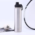 thumbnail image 1 of Hervidor deportivo de acero inoxidable, portátil, de gran capacidad, con espacio para calentar el agua, taza de doble capa, 1 of 4